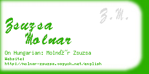 zsuzsa molnar business card